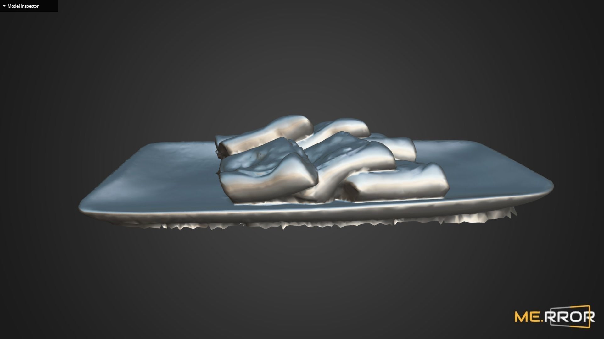 Korean Rice Cake Jeol-Pyeon 2 Low-poly 3D model_11