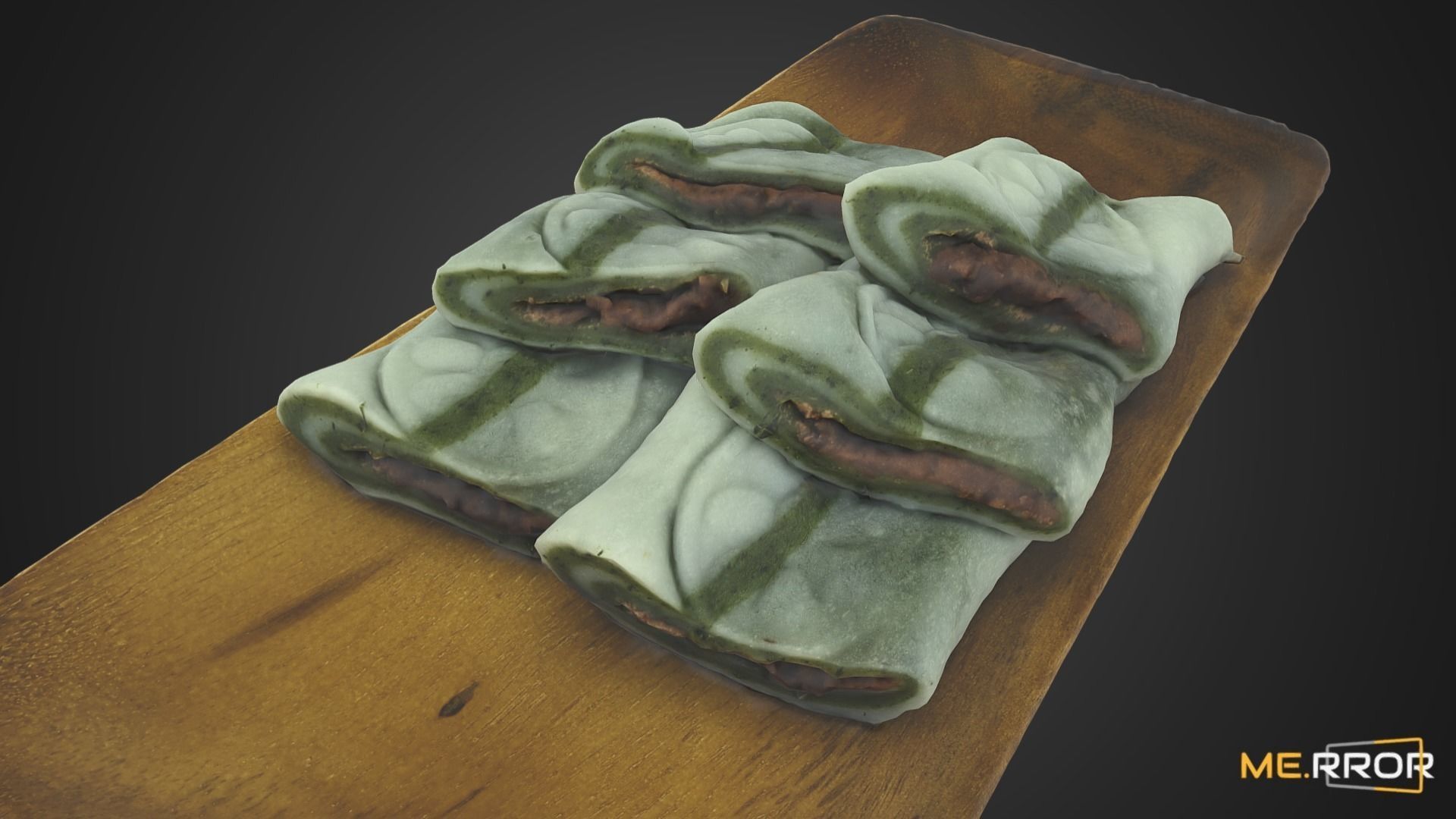 Korean Rice Cake Jeol-Pyeon 2 Low-poly 3D model_6