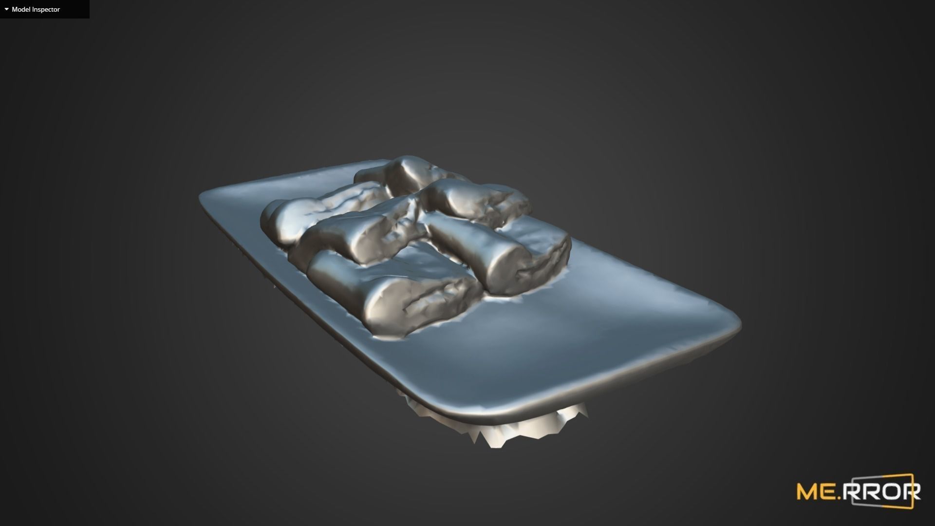 Korean Rice Cake Jeol-Pyeon 2 Low-poly 3D model_12