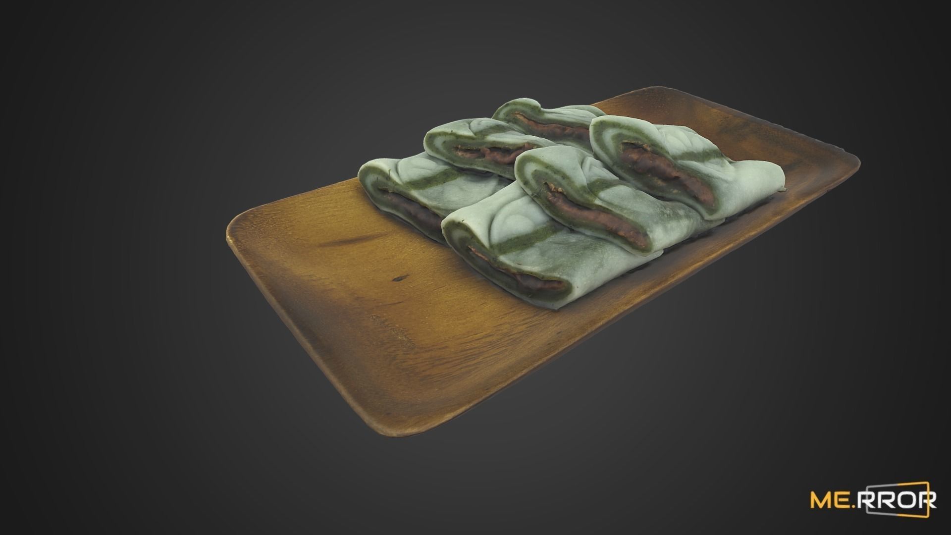 Korean Rice Cake Jeol-Pyeon 2 Low-poly 3D model_7