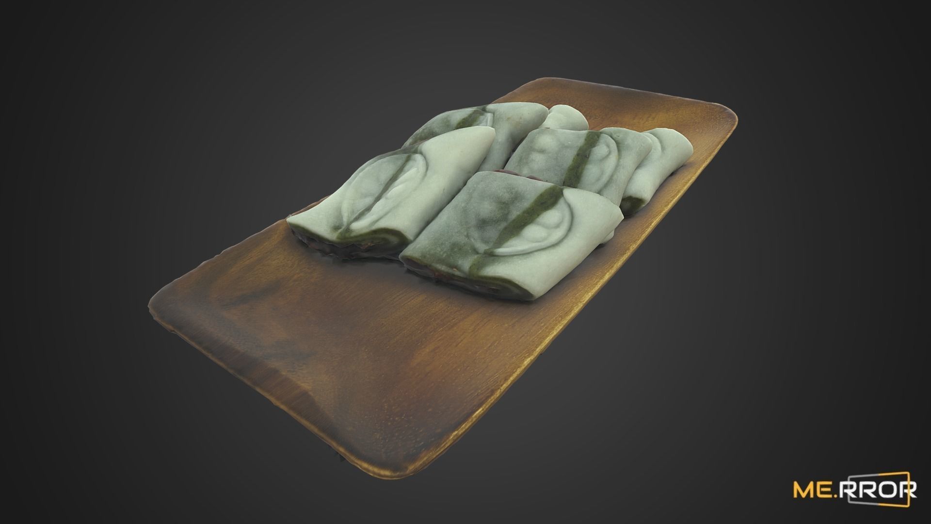 Korean Rice Cake Jeol-Pyeon 2 Low-poly 3D model_9