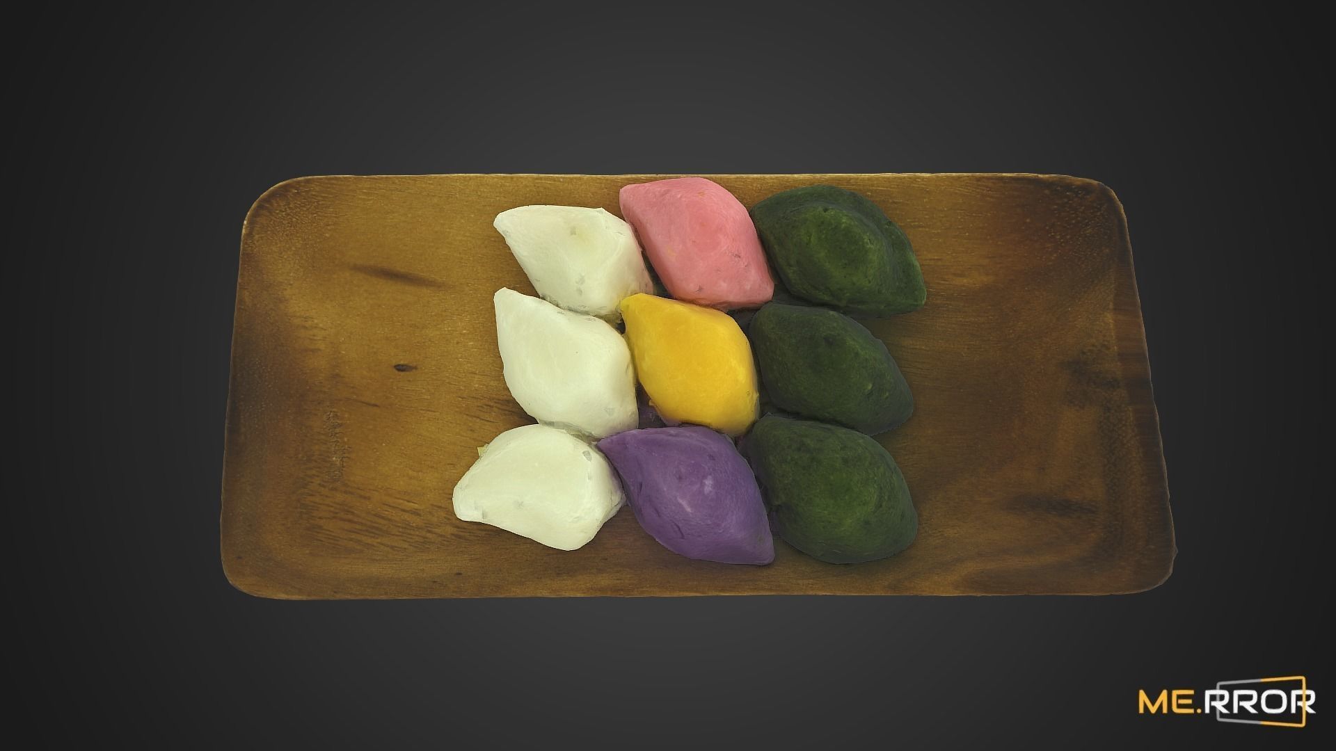 Korean Rice Cake Songpyeon 3 3D model_4