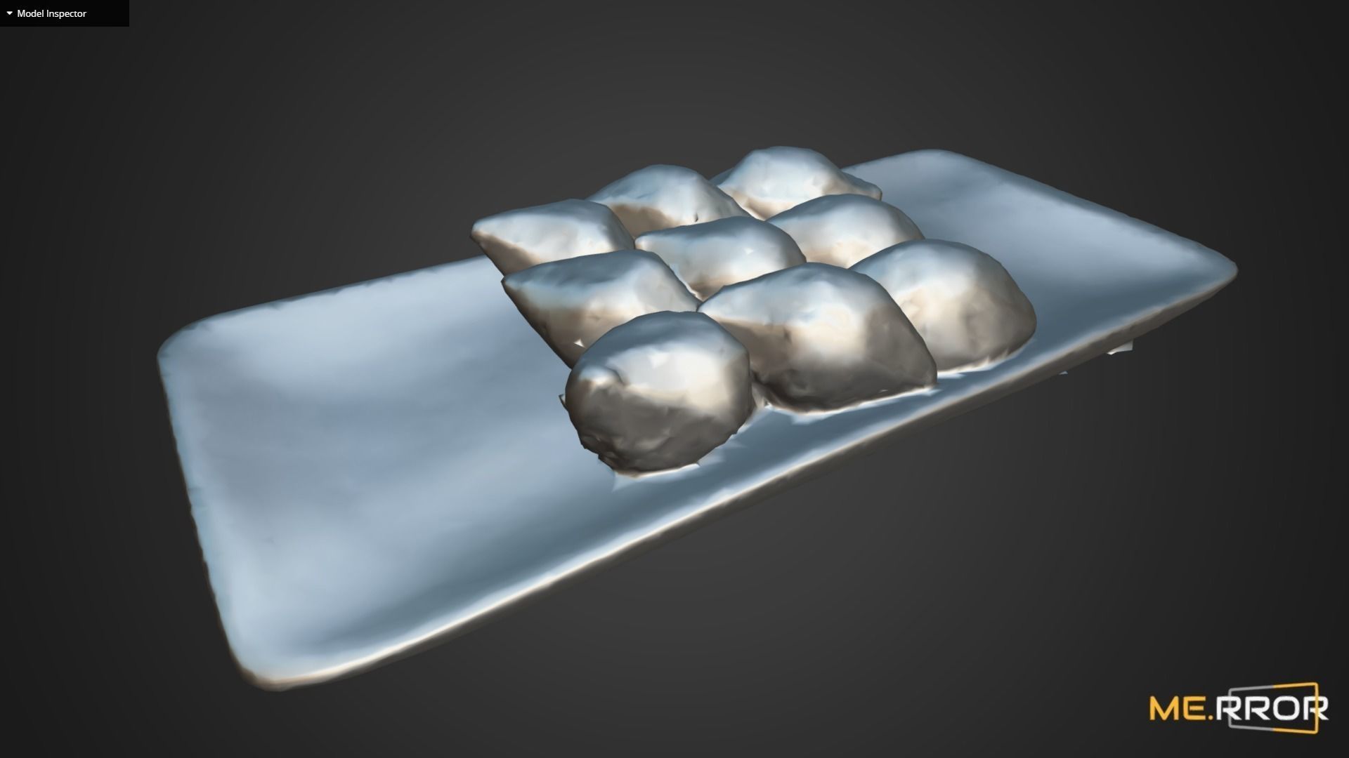 Korean Rice Cake Songpyeon 3 3D model_8