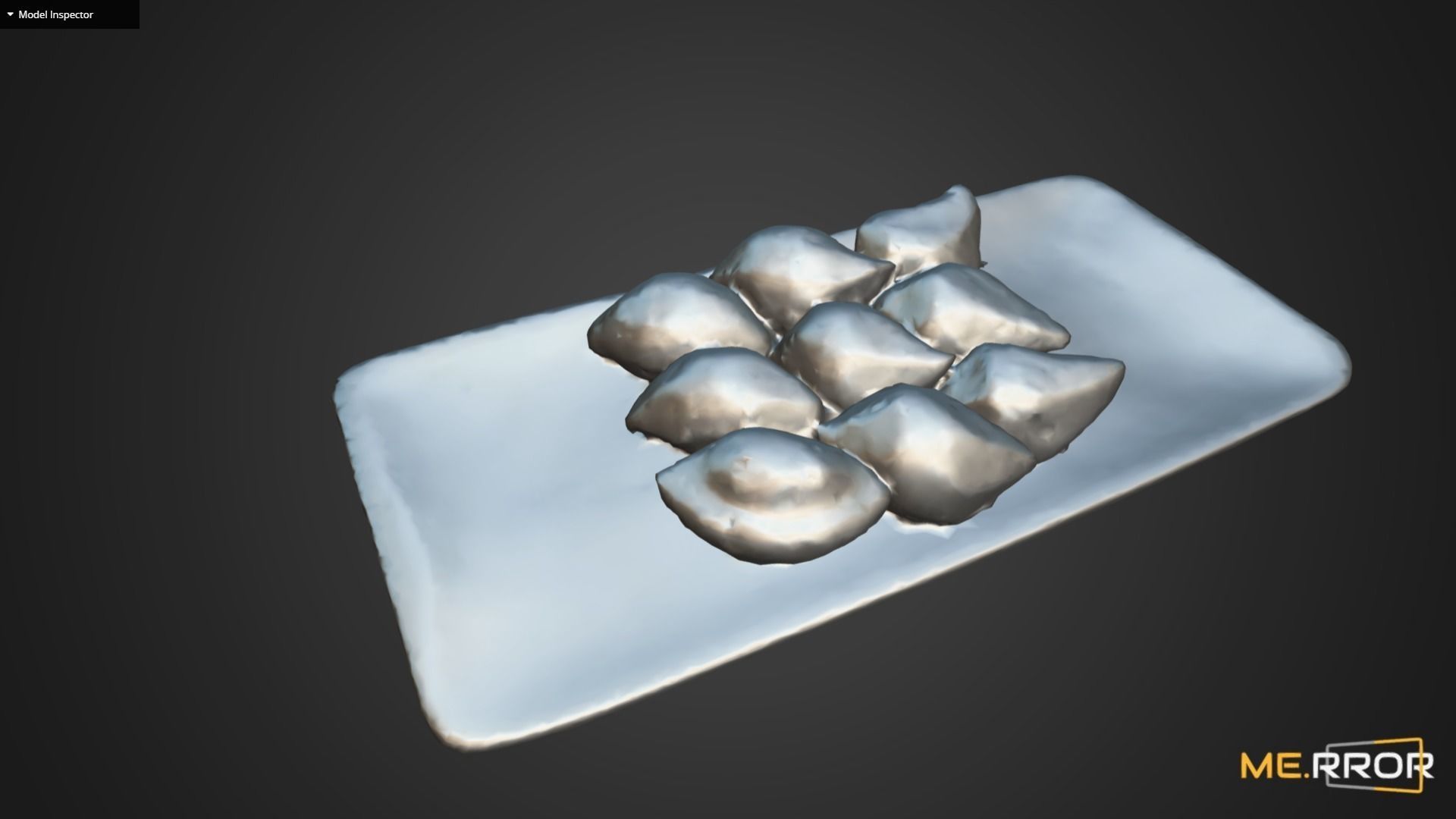 Korean Rice Cake Songpyeon 3 3D model_10