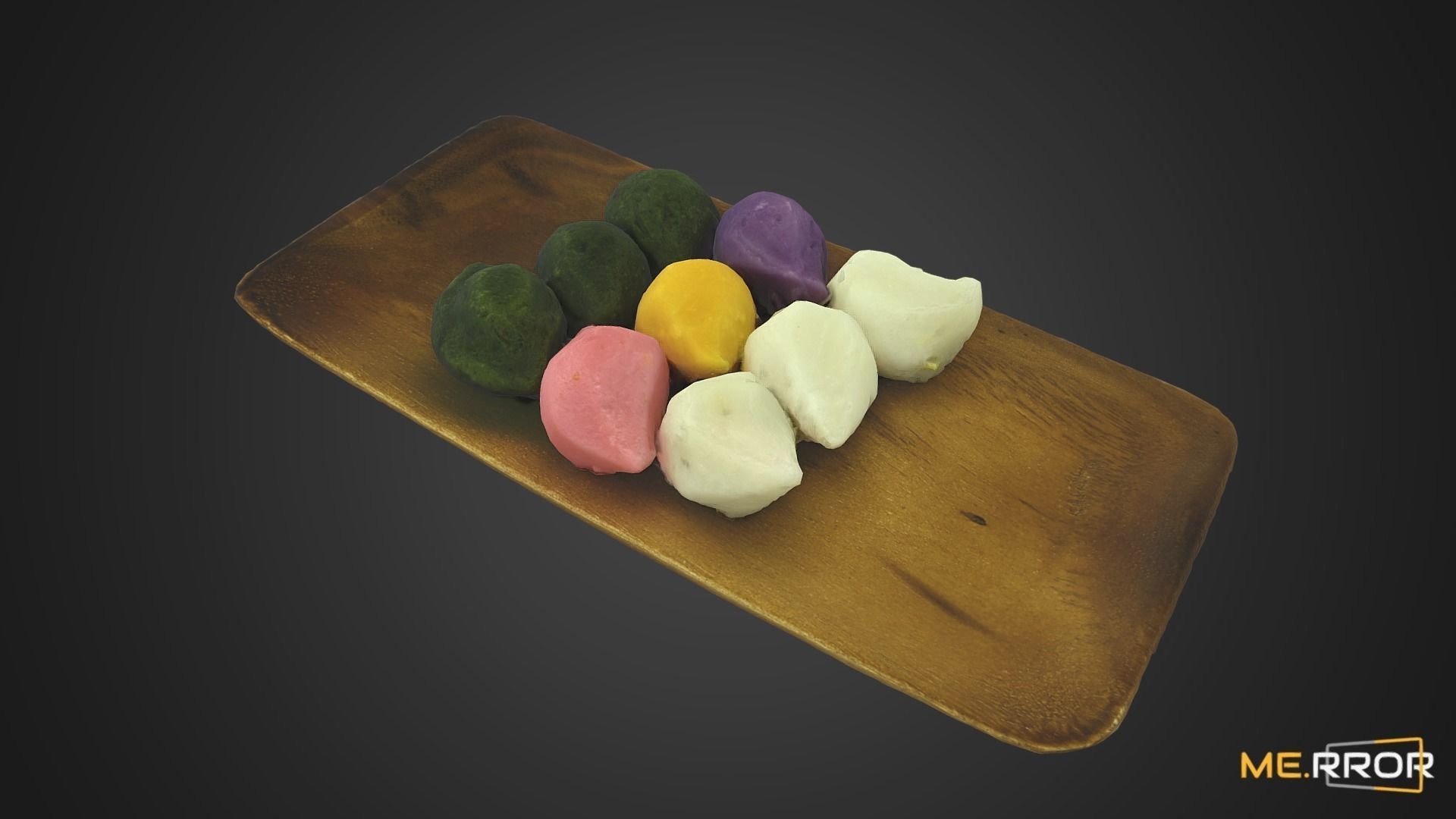 Korean Rice Cake Songpyeon 3 3D model_1