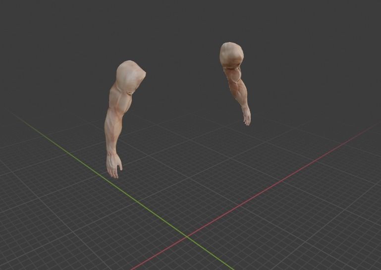 ARMS 3D MODEL - AR - VR - GAME READY 3D model_5