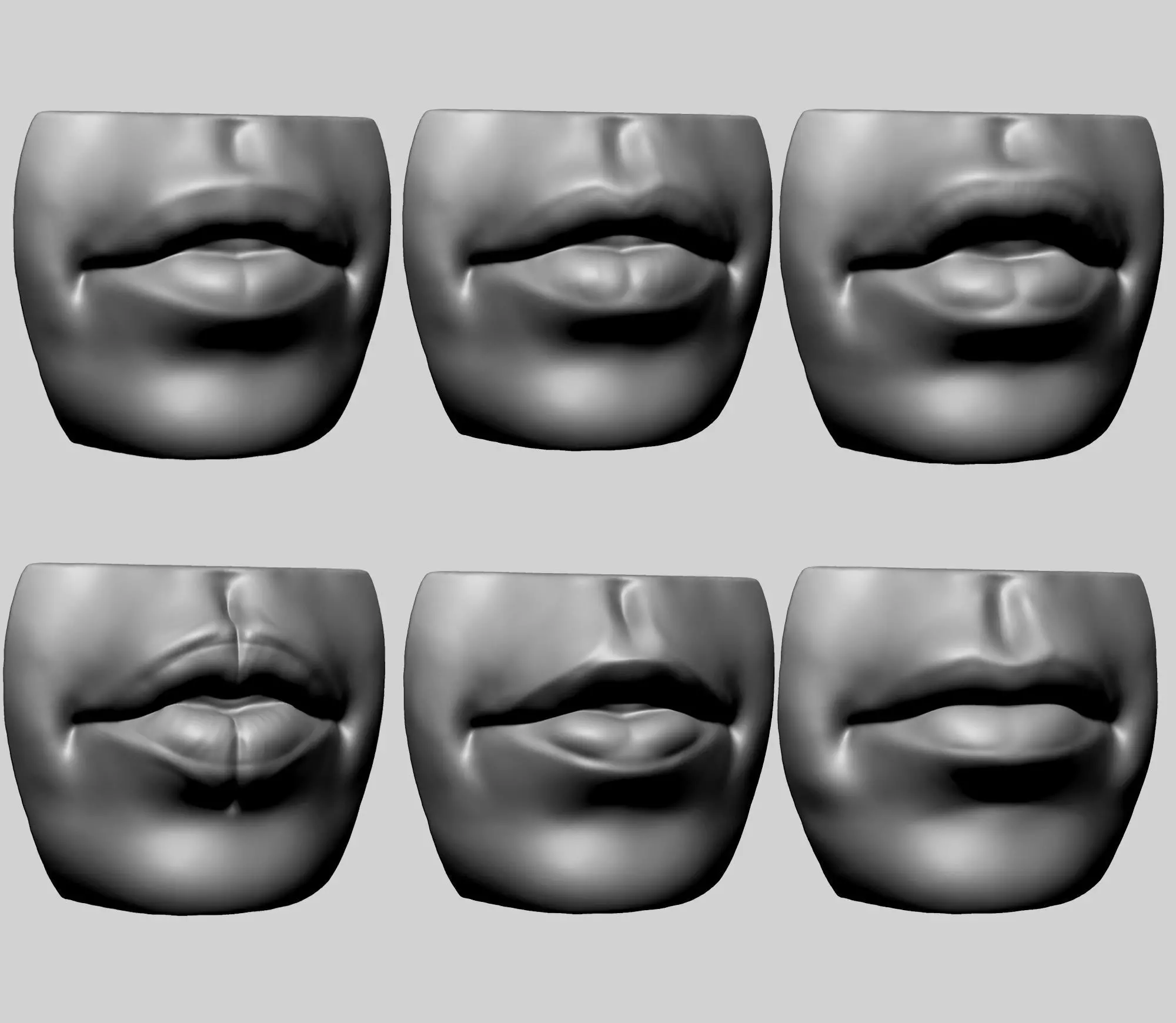 Lip Model with Different Types 3D model_0