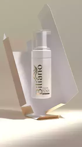 Dynamic Face Wash Packaging Animation - 3D Model Low-poly 3D model
