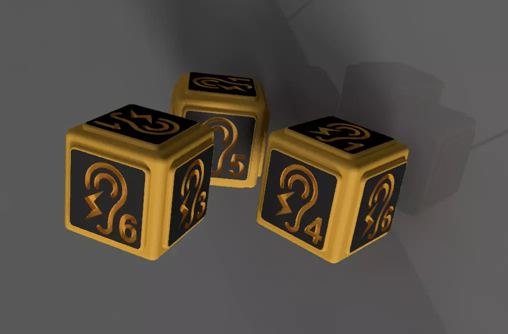 Zombicide noise token 3D print model