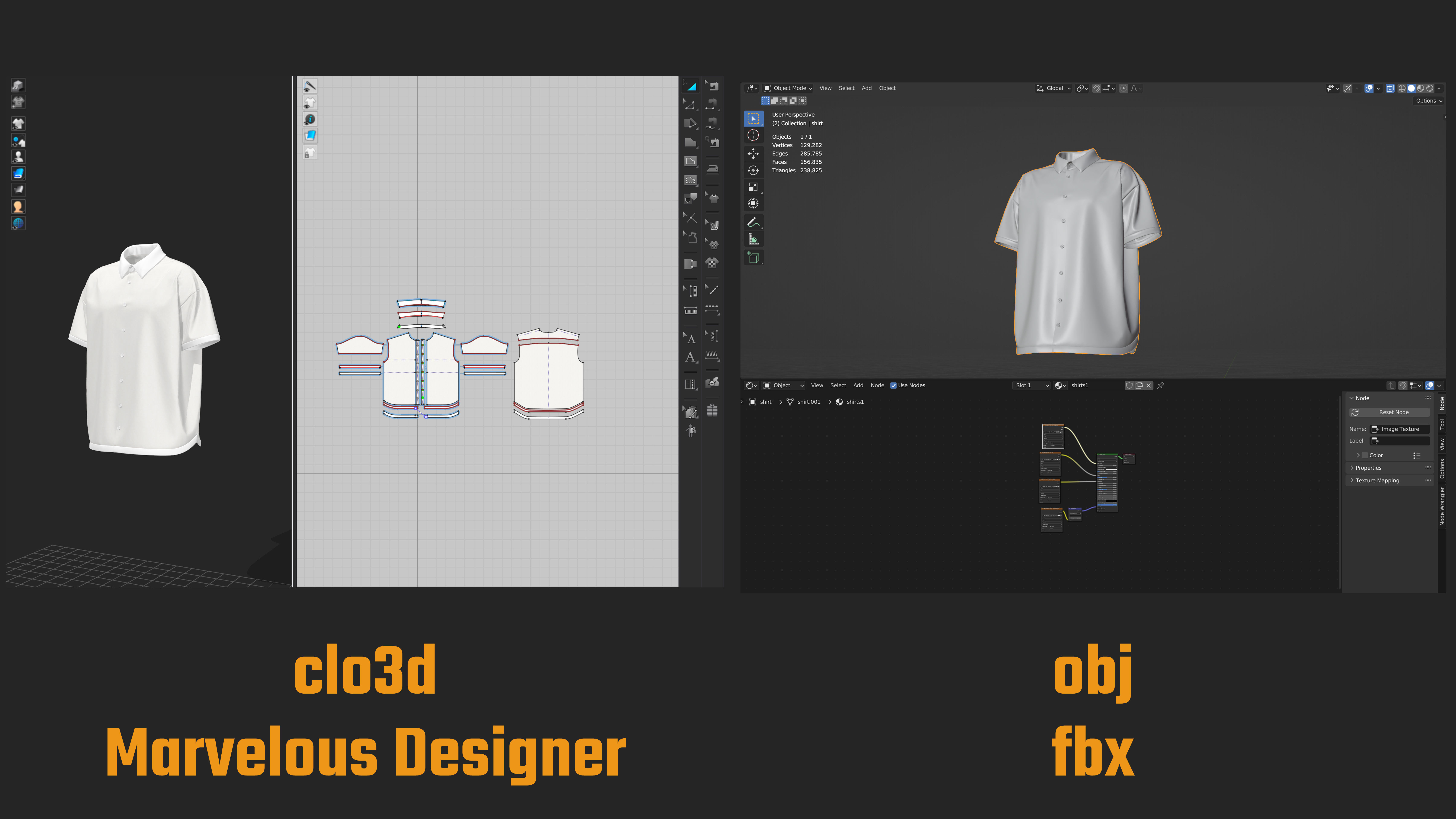 Loose Fit basic clothes pack clo 3d Marvelous Designer 3d model 3D model_2