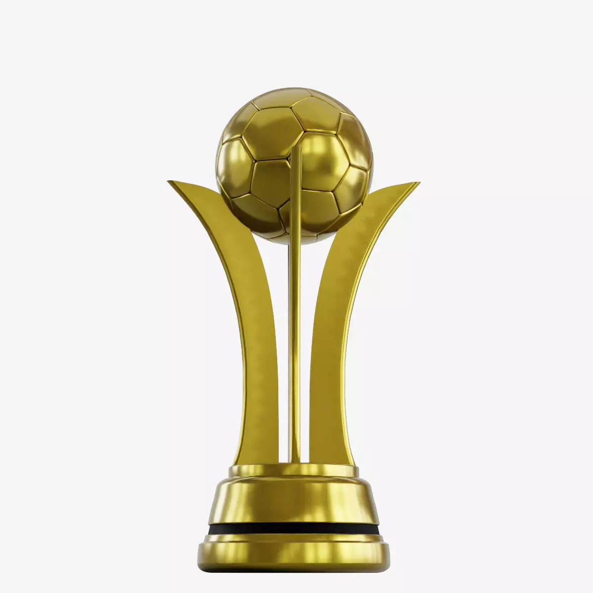 Brass Football Cup 3D model