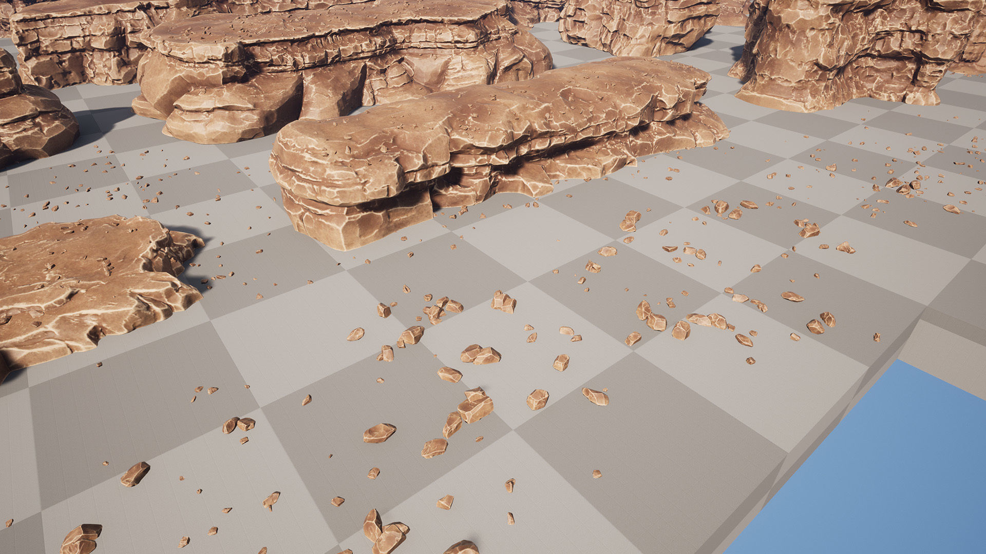 Large Desert Rocks Collection Low-poly 3D model_5