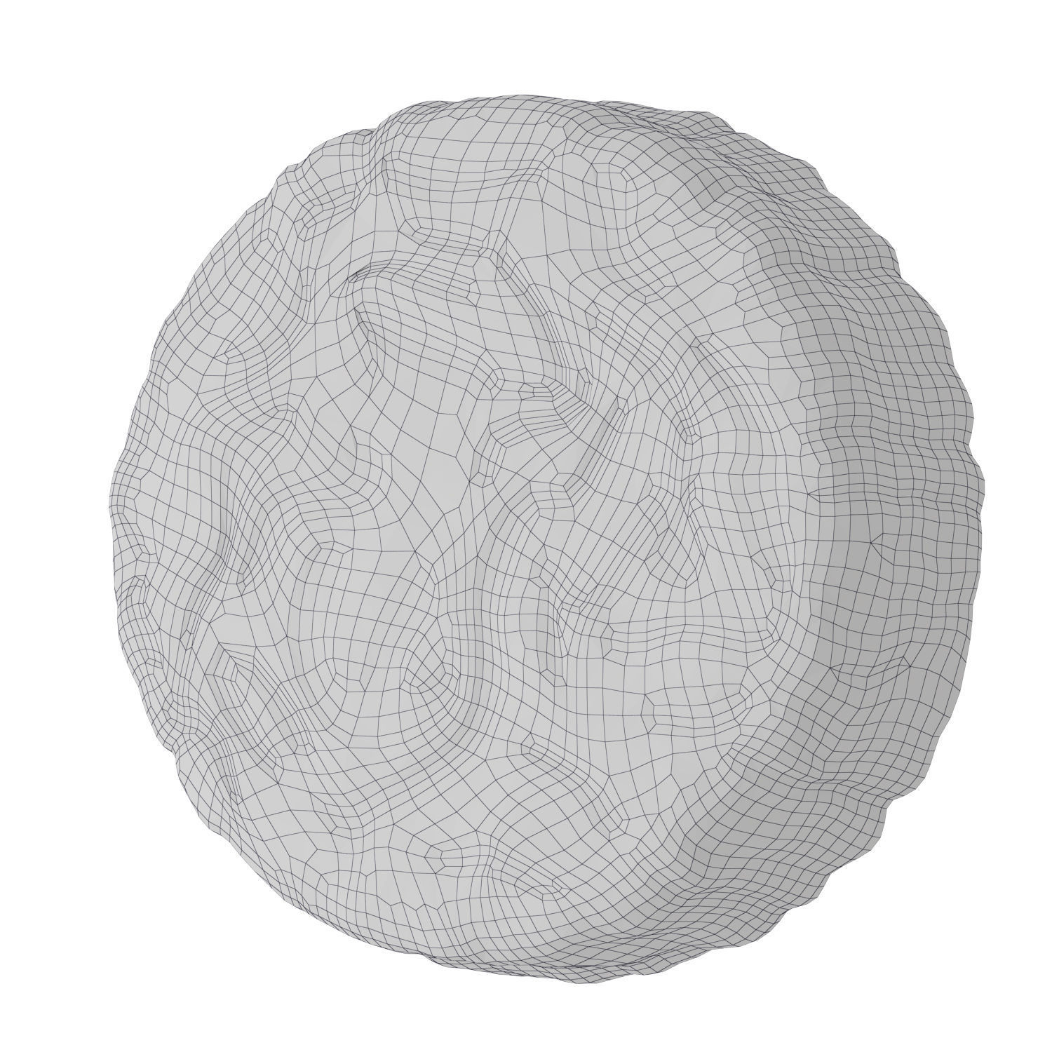 1stdibs Round Murano Glass Flush Mount by Limburg 3D model_3