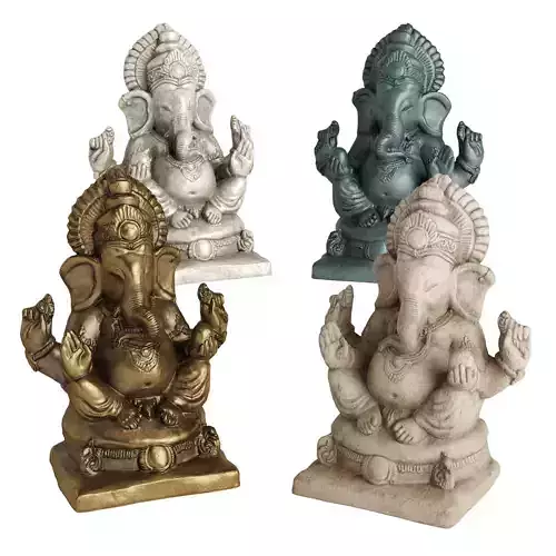Ganesha sitting sculpture