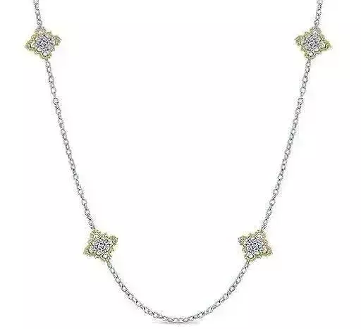 YD226 gold and diamond necklace