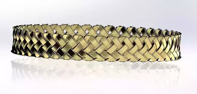 Satin Finish Gold Bracelet