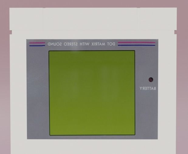 Gameboy nintendo Low-poly 3D model_5