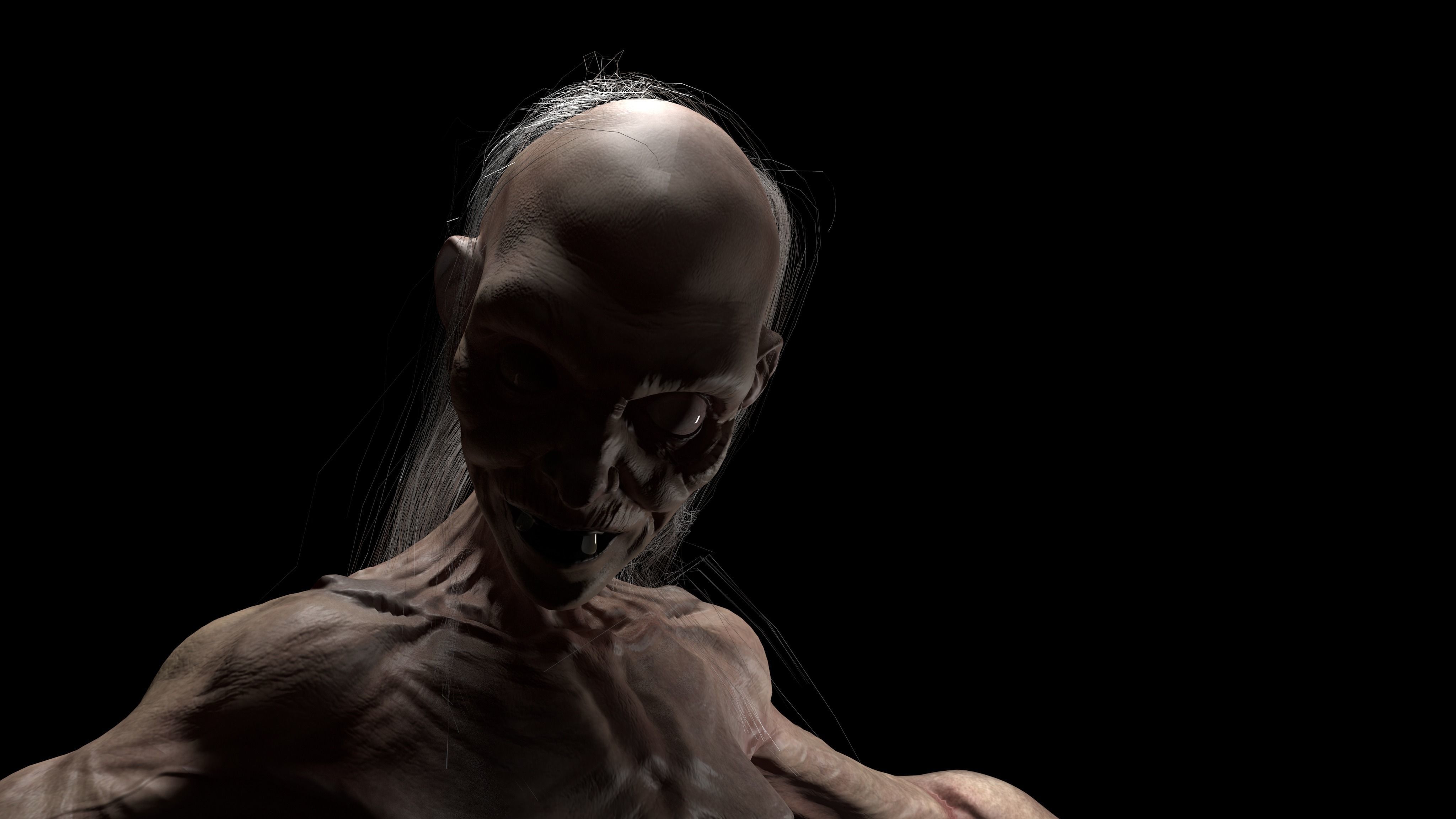 WITCH 3D MODEL zombie Low-poly 3D model_6