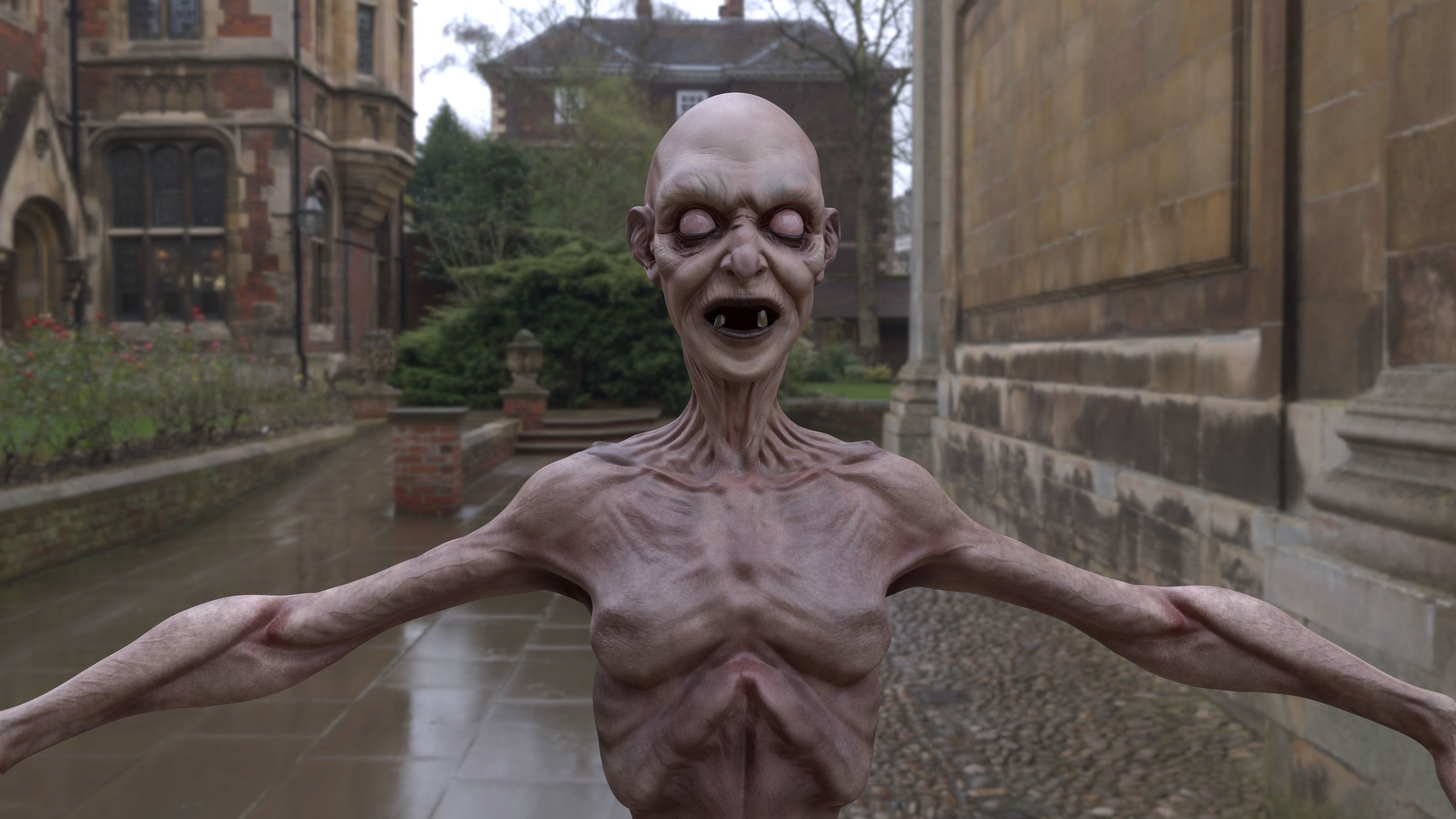 WITCH 3D MODEL zombie Low-poly 3D model_2