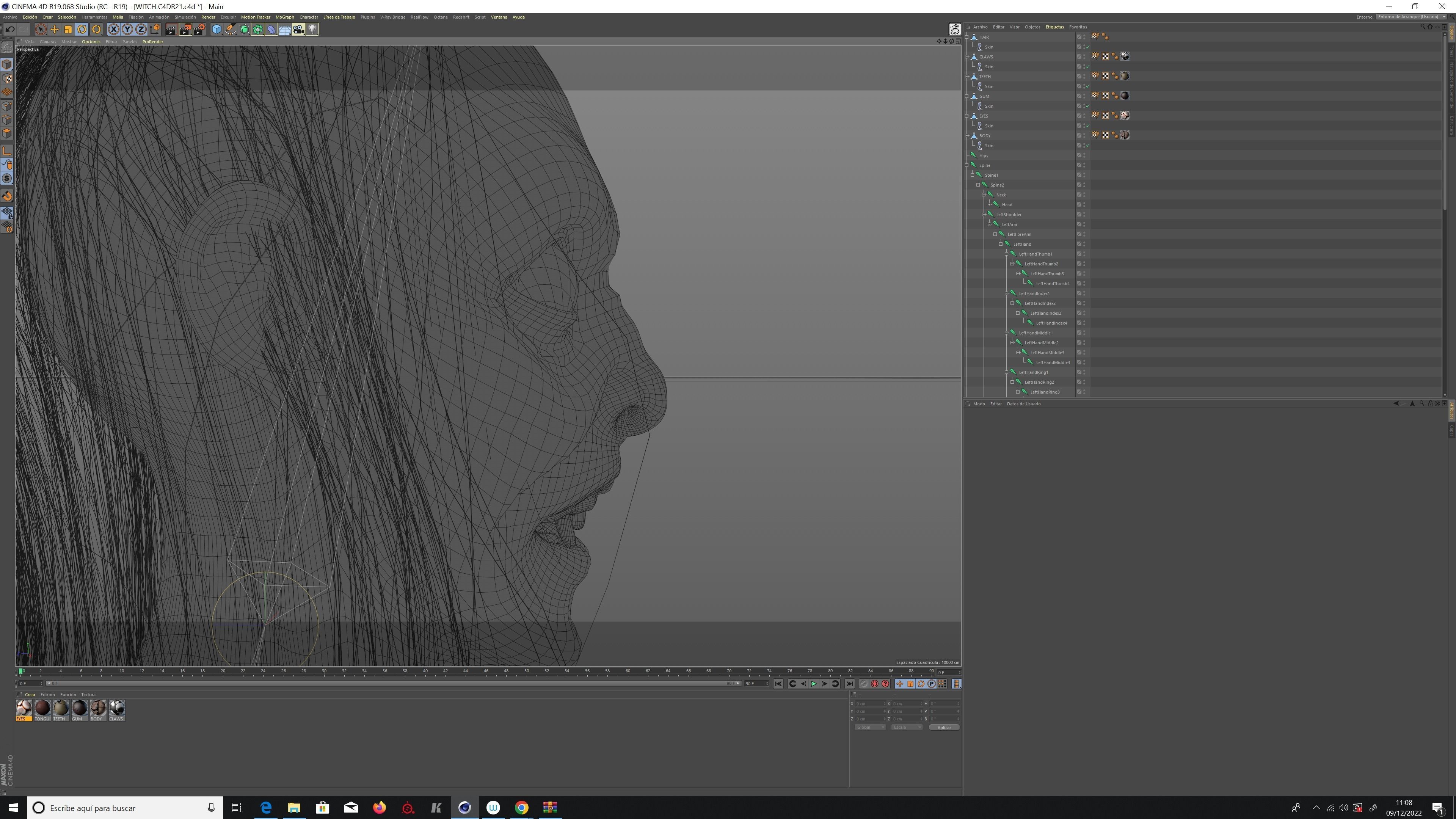 WITCH 3D MODEL zombie Low-poly 3D model_12