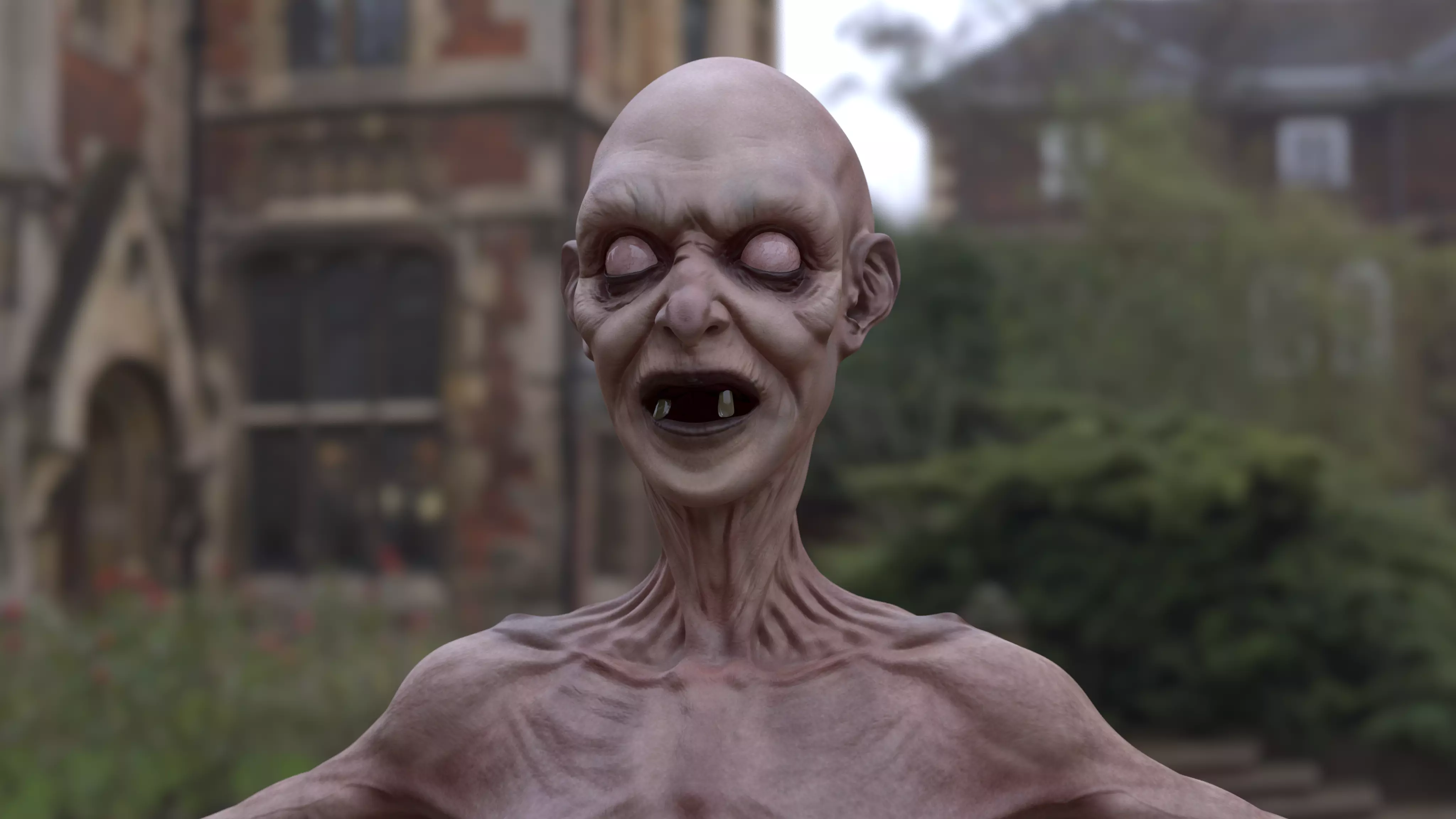 WITCH 3D MODEL zombie Low-poly 3D model_0