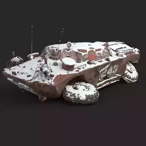FUG OT 65 Destroyed Snow 3D model