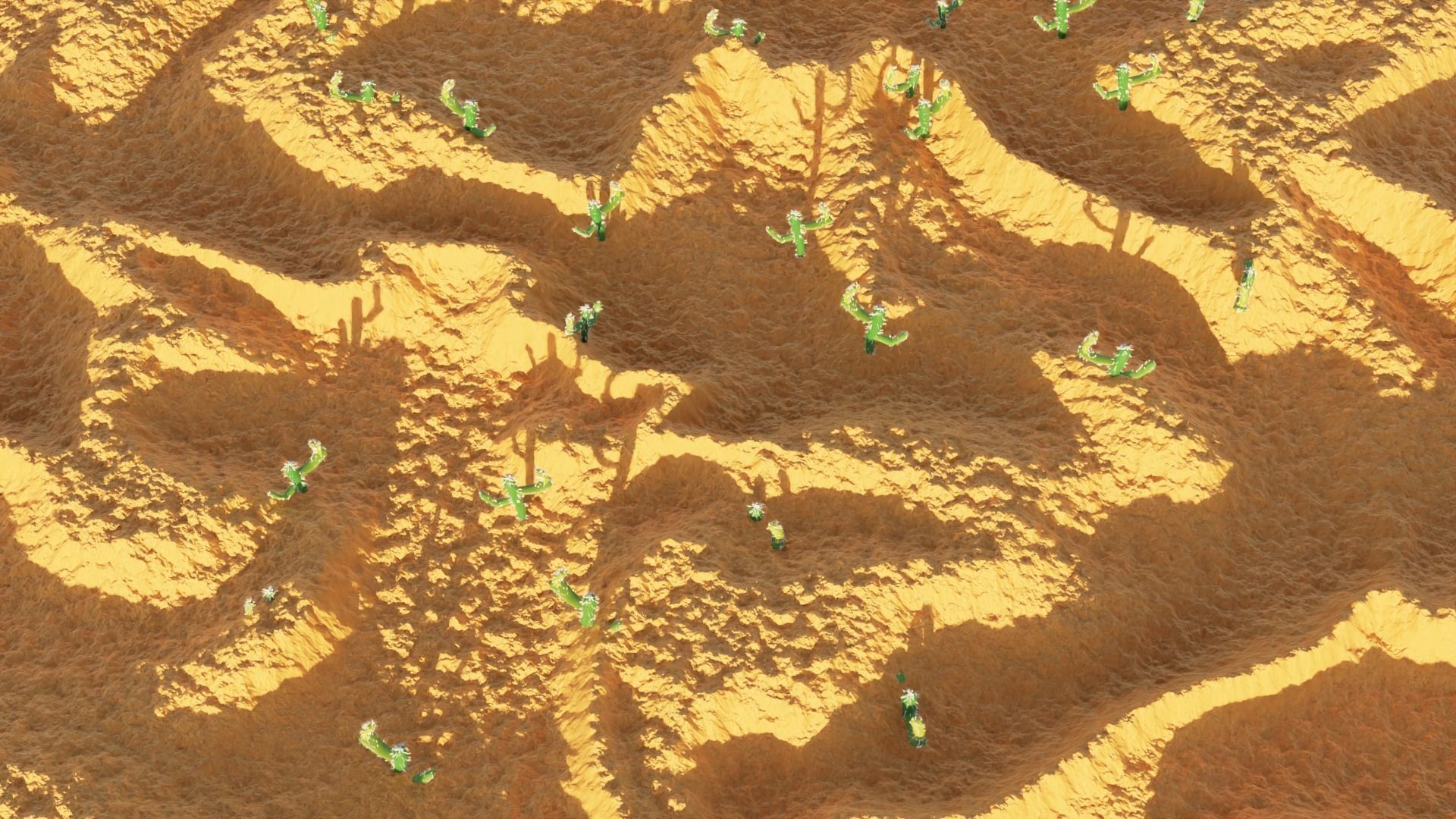 Desert in cactus 3D model_3