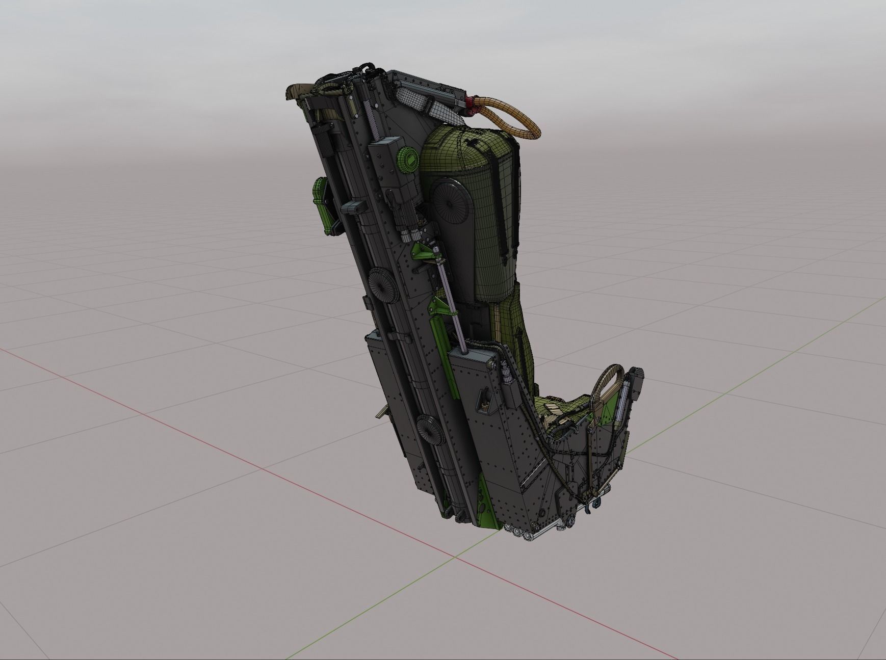 Martin Baker Mk7 Ejection Seat 3D model_6