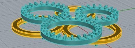 YD231 pendant with circles 3D print model_13