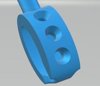 YD231 pendant with circles 3D print model_4