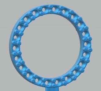 YD231 pendant with circles 3D print model_8