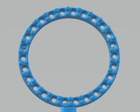 YD231 pendant with circles 3D print model_14