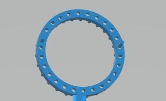 YD231 pendant with circles 3D print model_3