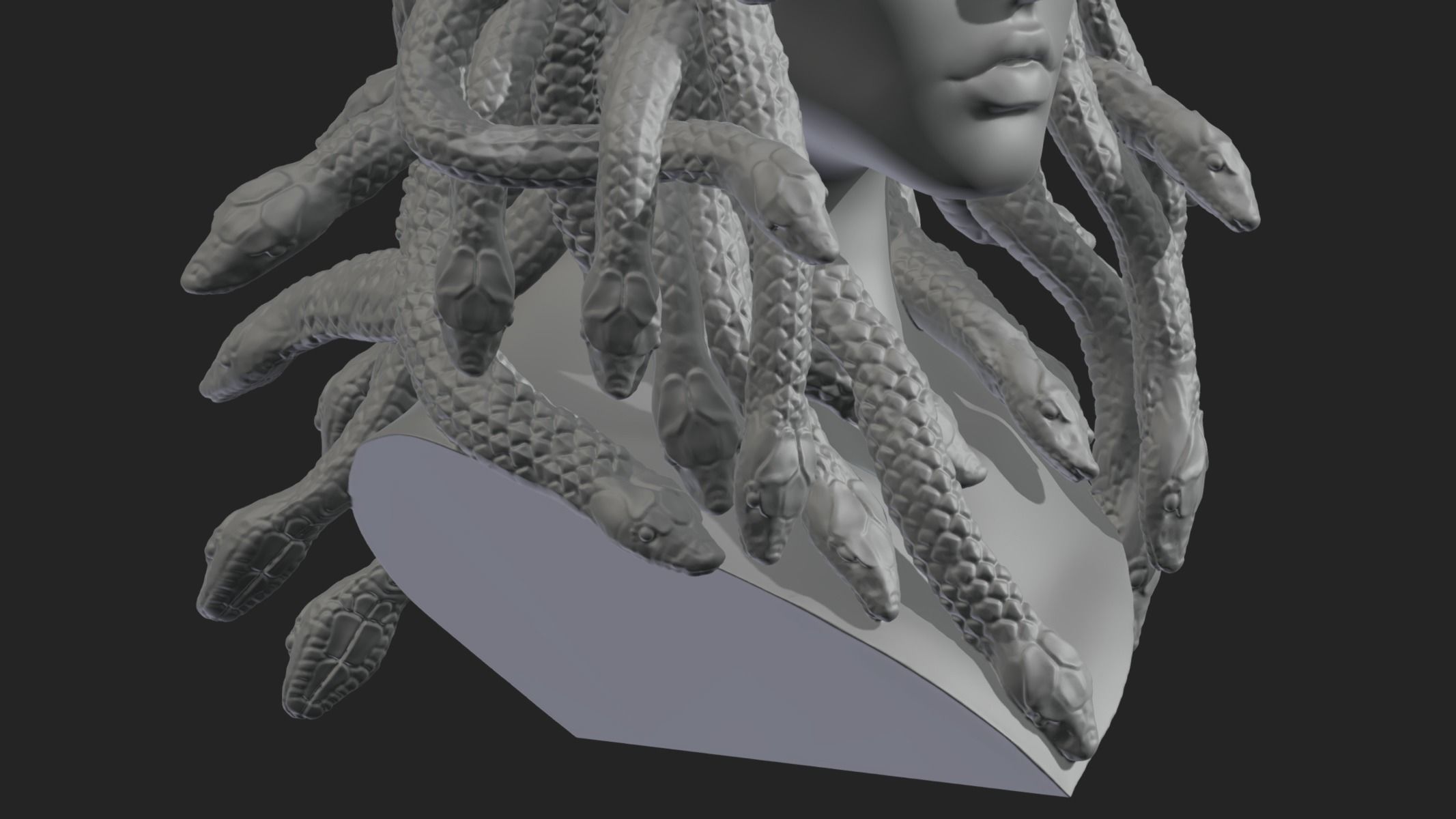 Medusa Head 3D print model_13