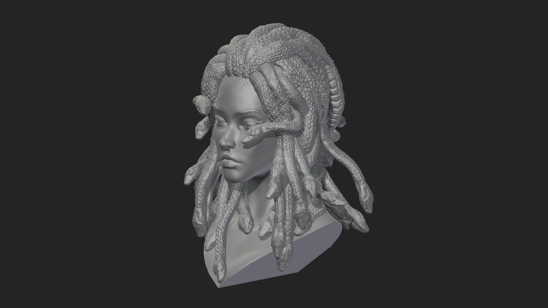 Medusa Head 3D print model_11