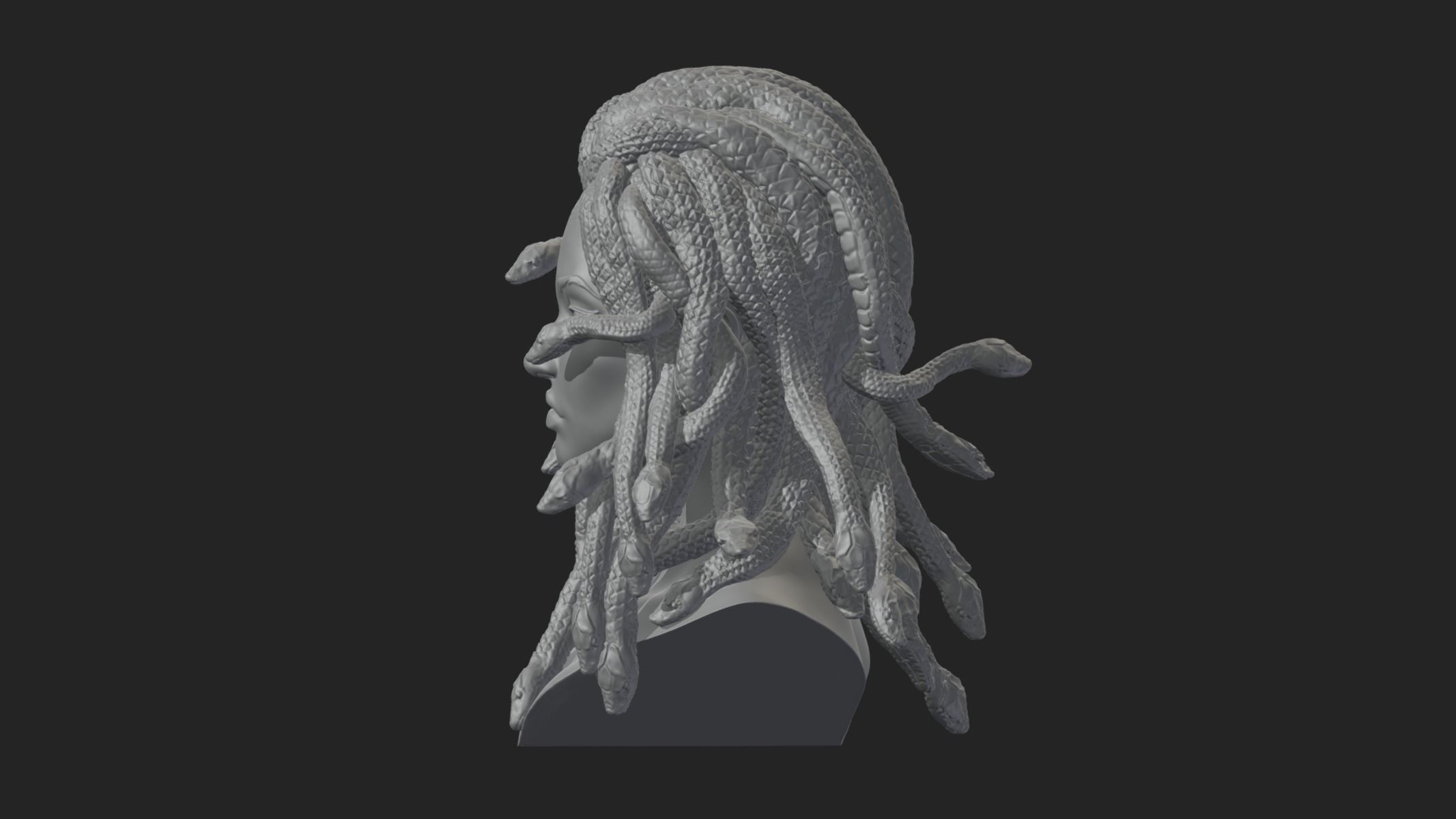 Medusa Head 3D print model_10