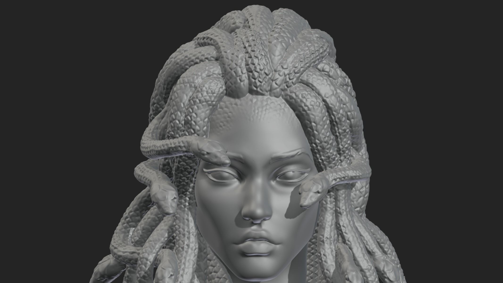 Medusa Head 3D print model_12