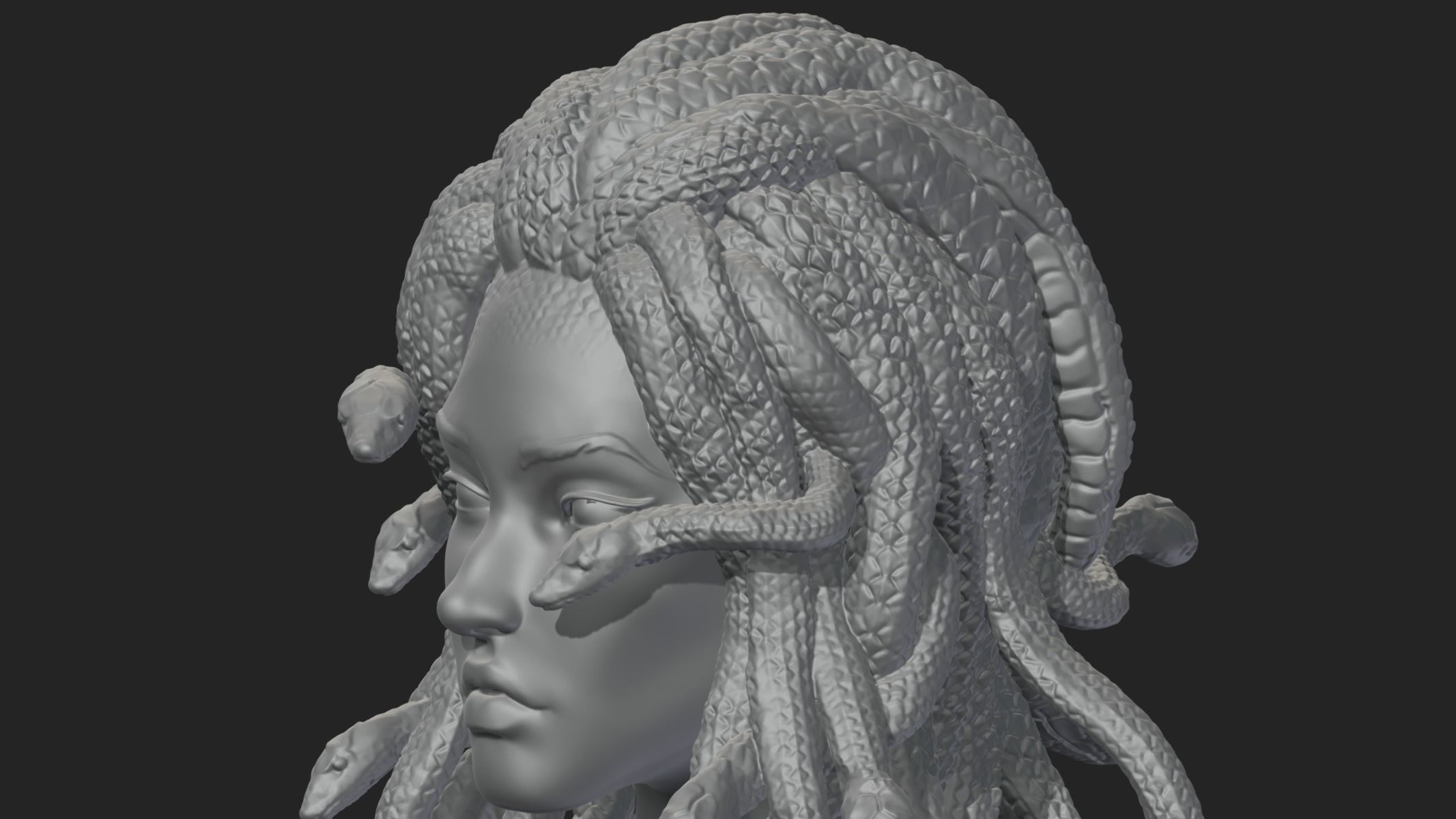 Medusa Head 3D print model_3
