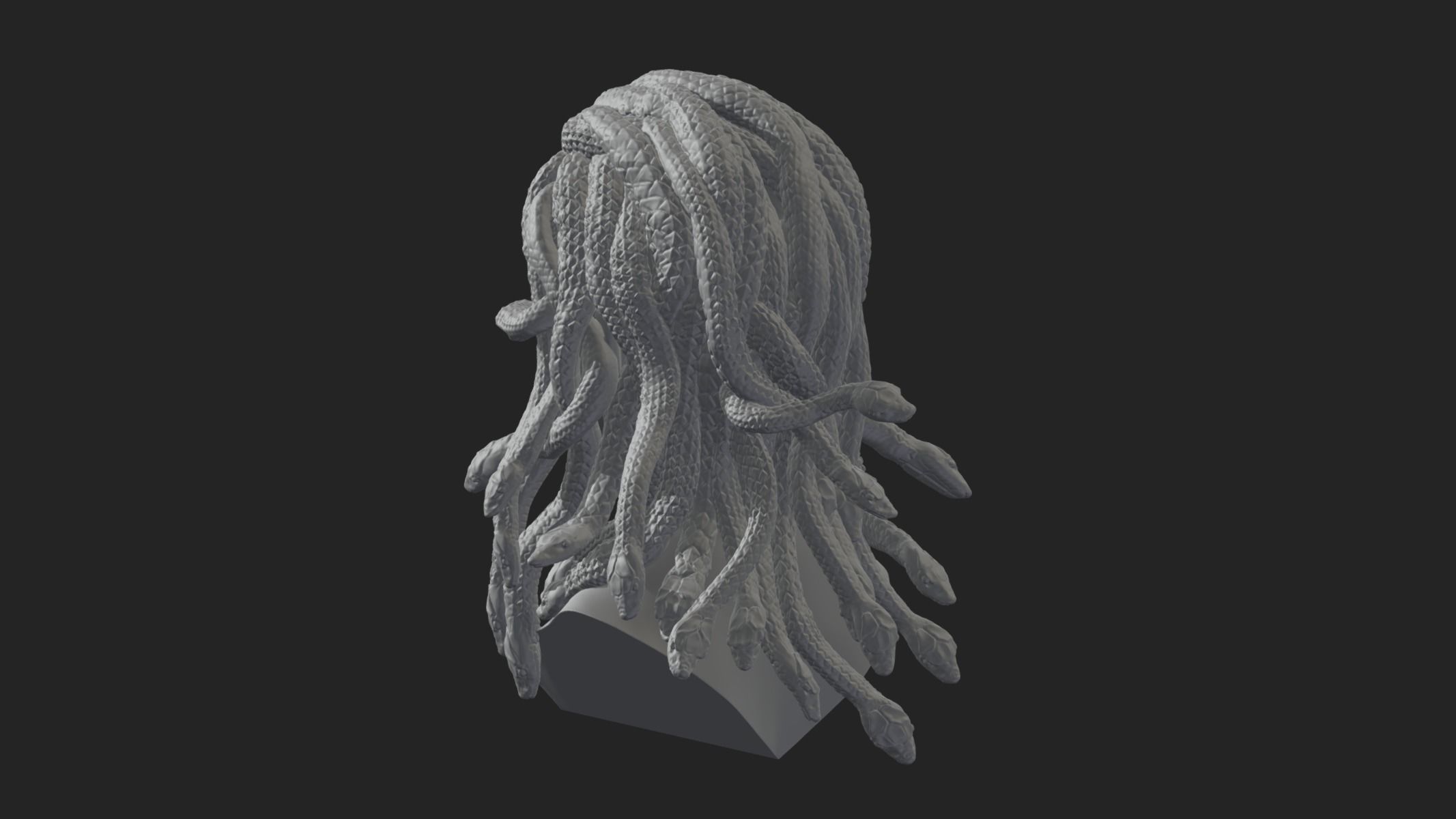 Medusa Head 3D print model_9