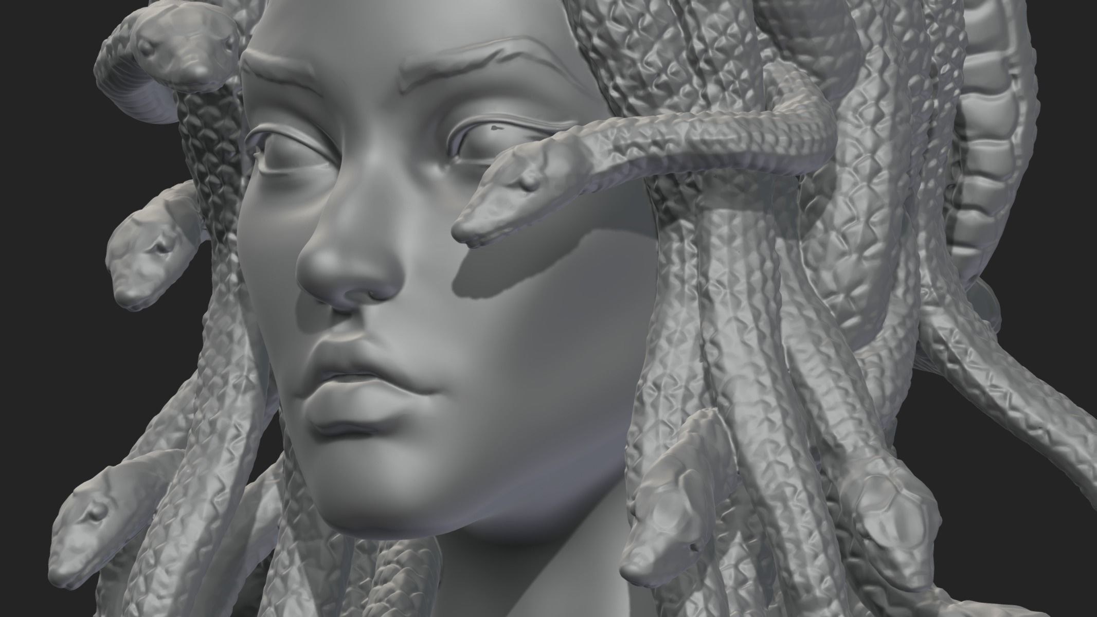 Medusa Head 3D print model_5