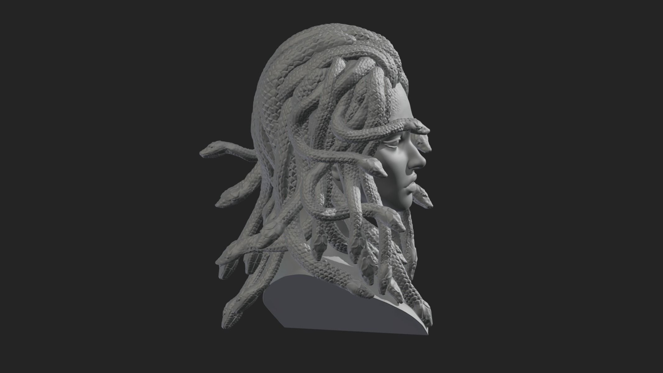 Medusa Head 3D print model_6