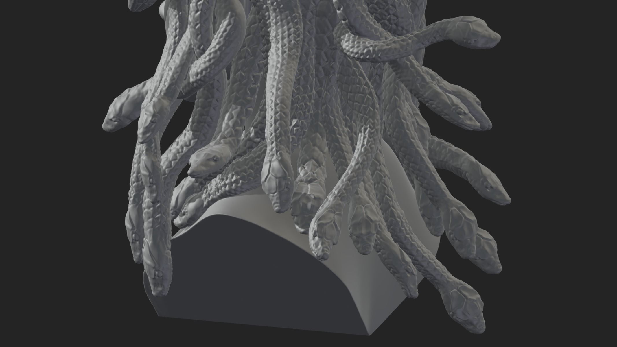 Medusa Head 3D print model_2