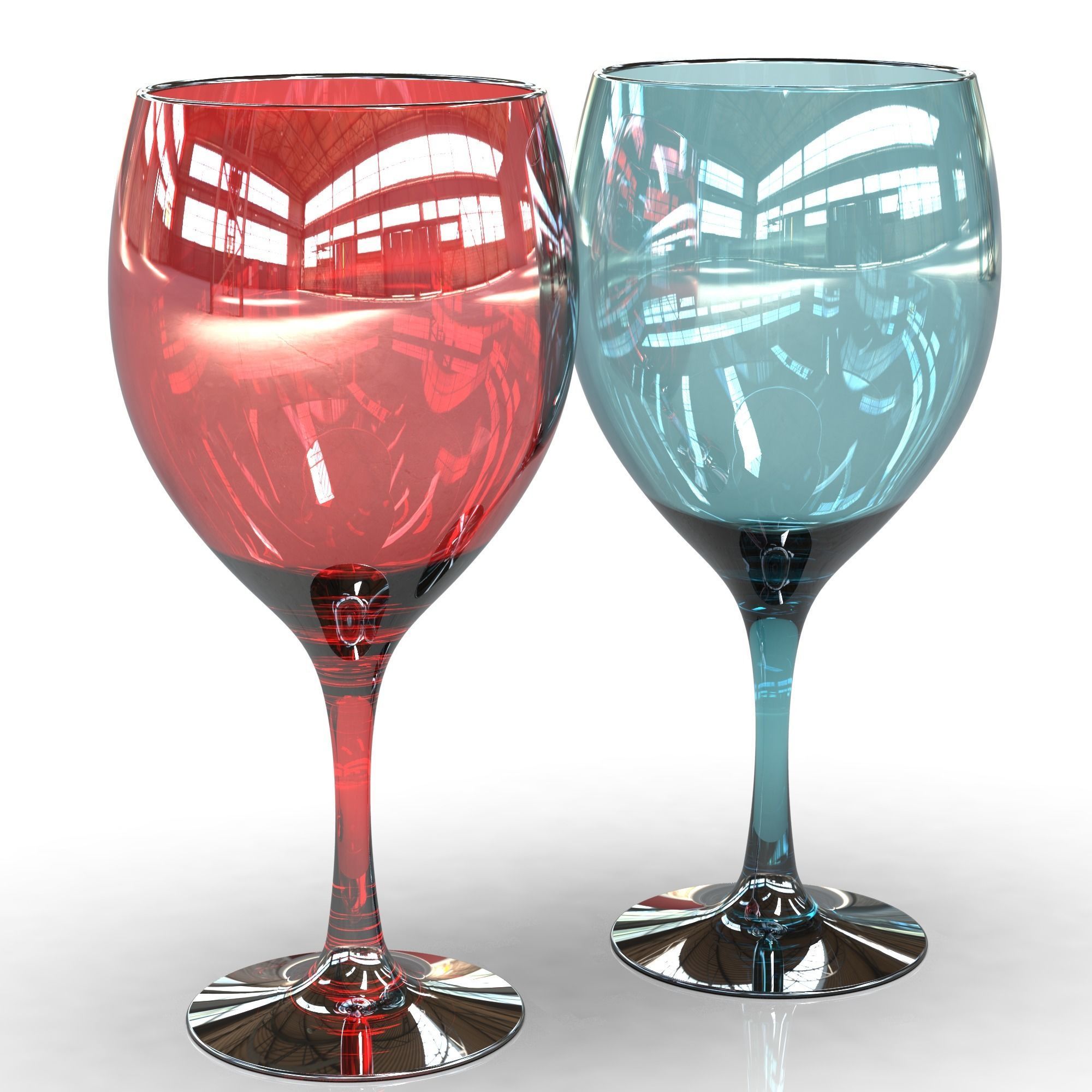 Glass wine 3D print model_6