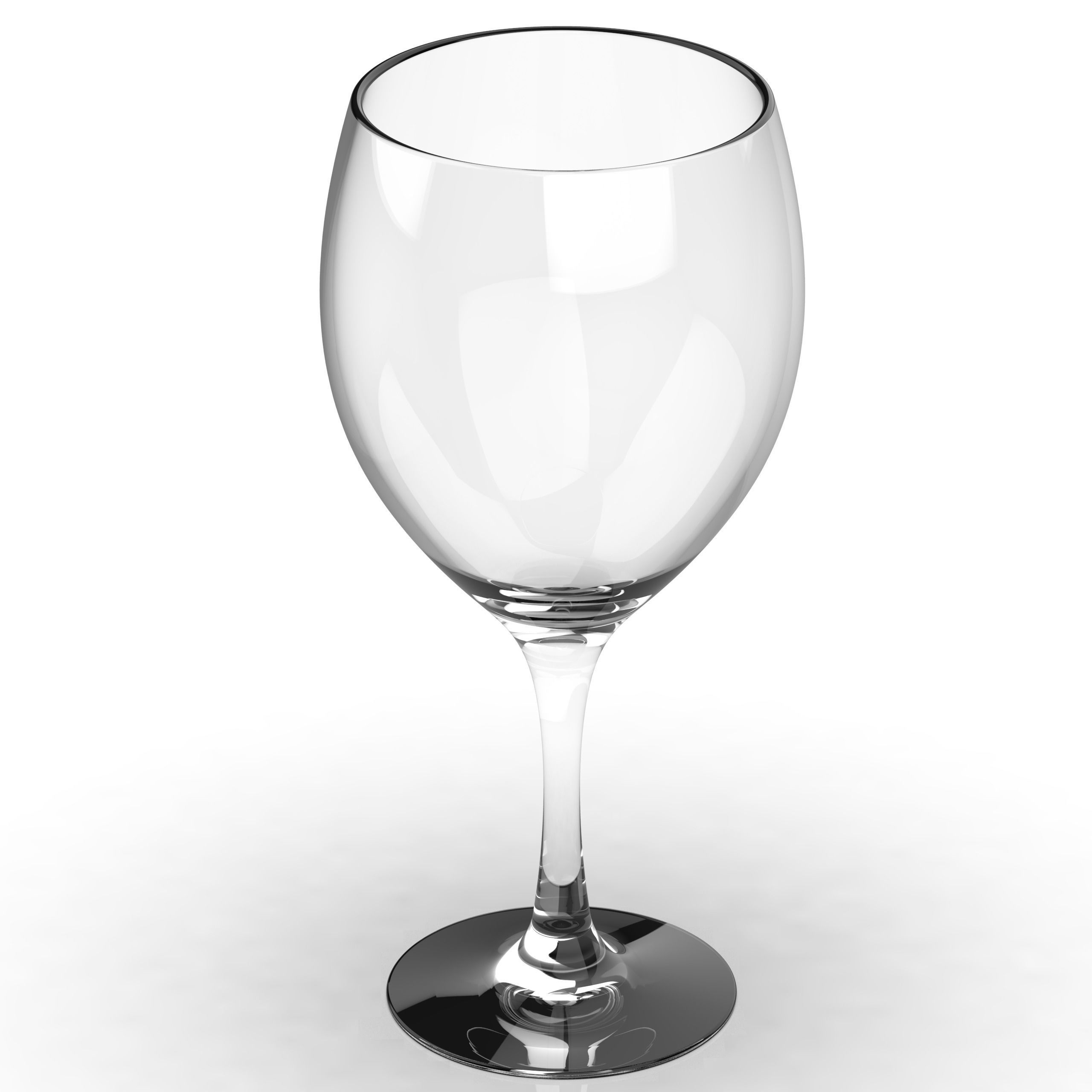Glass wine 3D print model_3