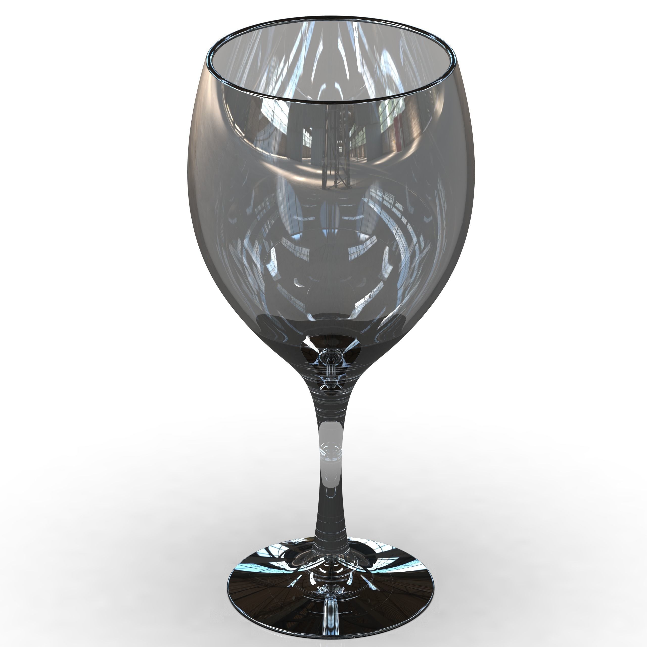 Glass wine 3D print model_2