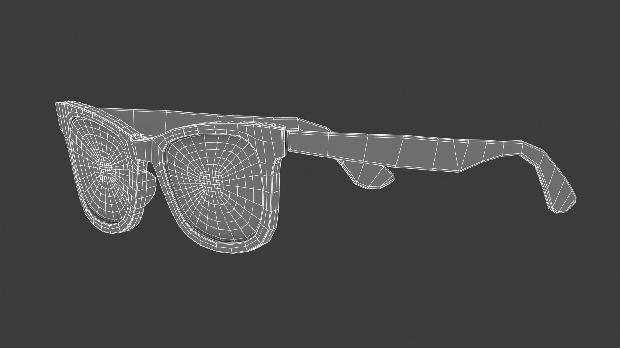 Original wayfarer classic eyeglasses 3D model_17