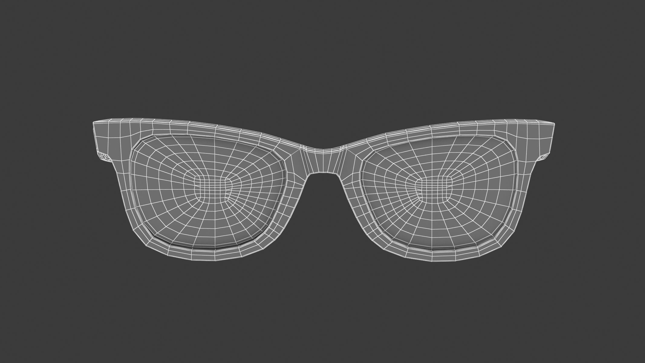 Original wayfarer classic eyeglasses 3D model_10