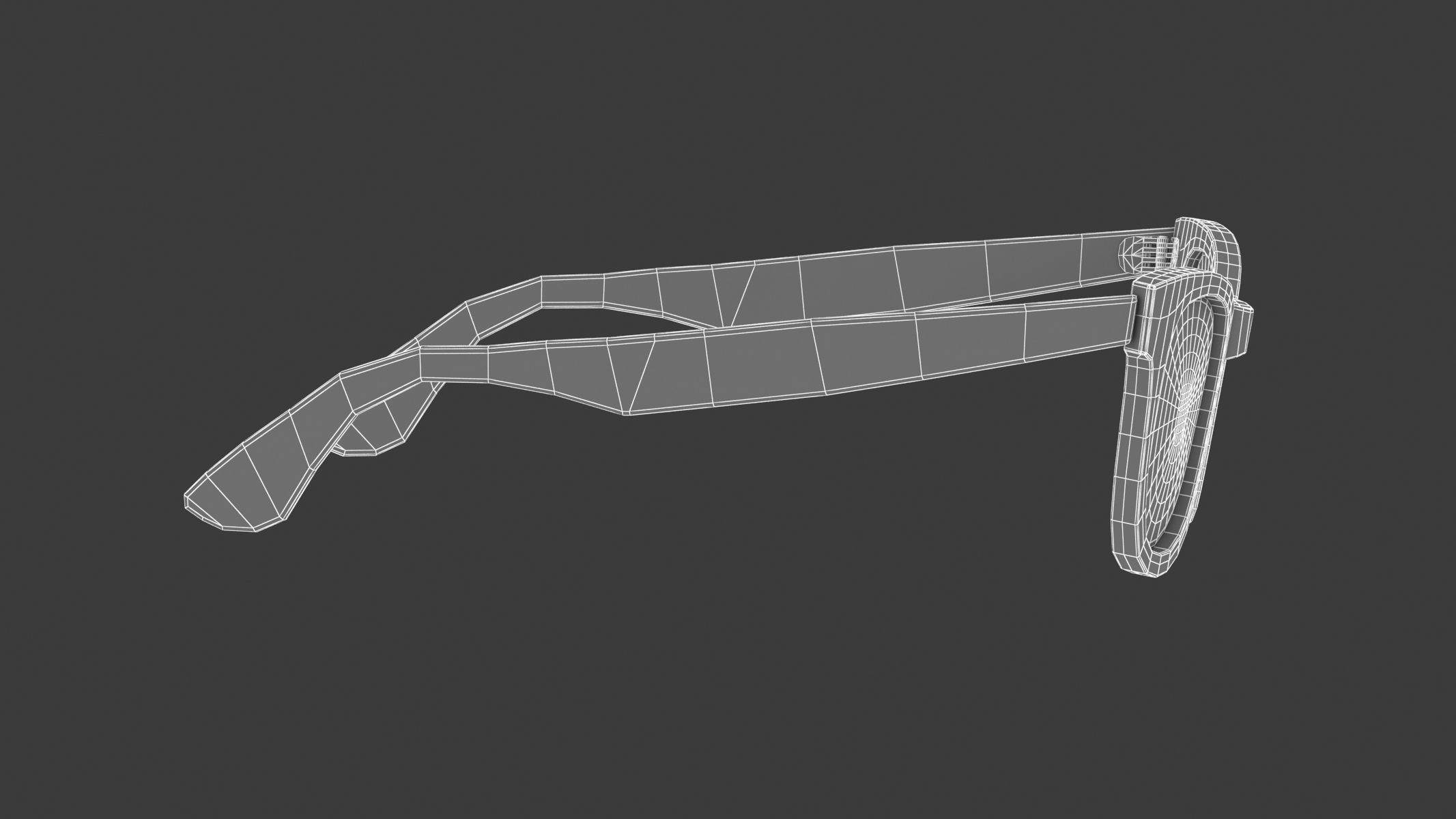 Original wayfarer classic eyeglasses 3D model_12