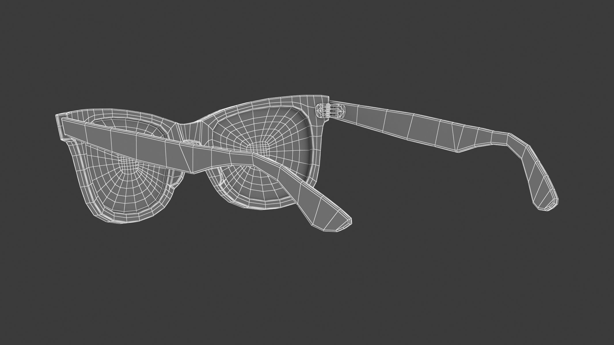 Original wayfarer classic eyeglasses 3D model_15