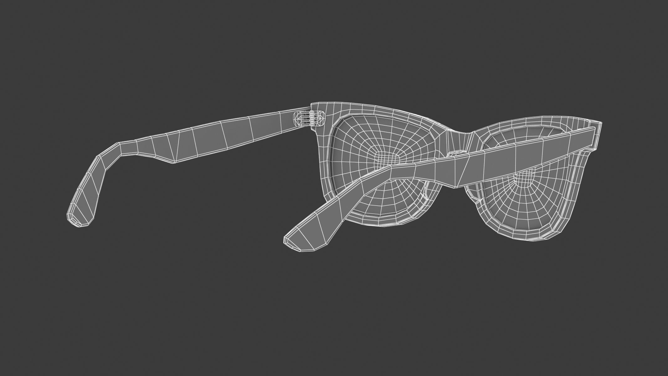 Original wayfarer classic eyeglasses 3D model_13
